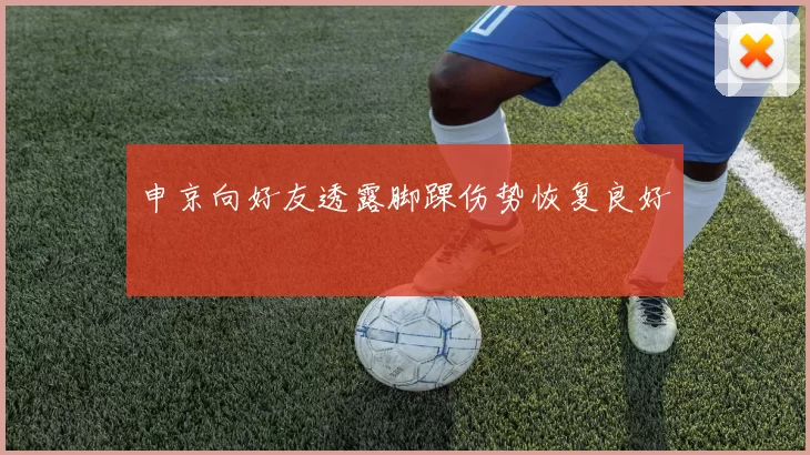 申京向好友透露脚踝伤势恢复良好